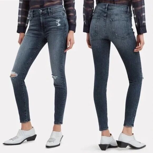 FRAME Denim Le High Skinny Jean in Magellan Wash‎ Size 26 - Picture 1 of 11